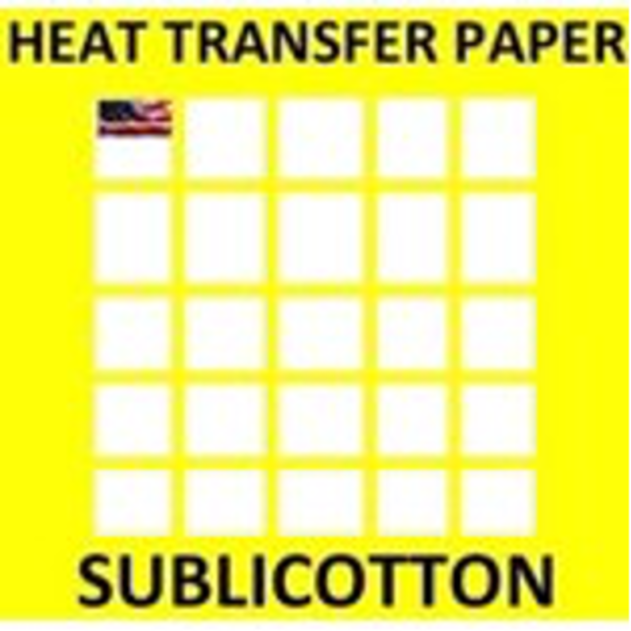 SUBLICOTTON TRANSFER PAPER 50 Sh PK 8.5"X11" Sublimation paper for Cotton #1